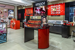 Торговая мебель для косметики «Armani»