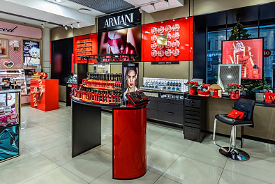 Торговое оборудование для парфюмерии «ARMANI»