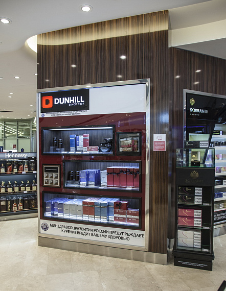 Портфолио торгового оборудования и мебели Duty Free "Dunhill" рис. 1