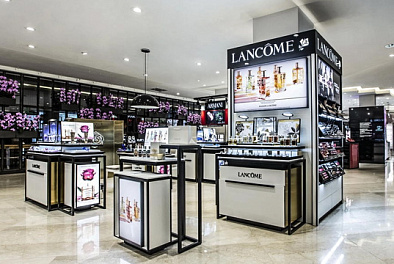 Изготовление торгового оборудования для бренда Lancome