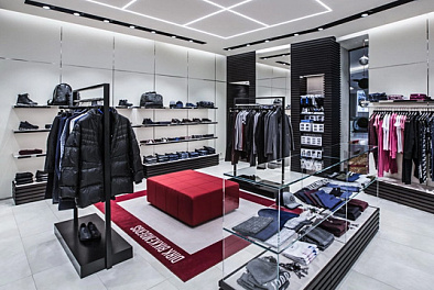 Изготовление торгового оборудования для бренда Dirk Bikkembergs